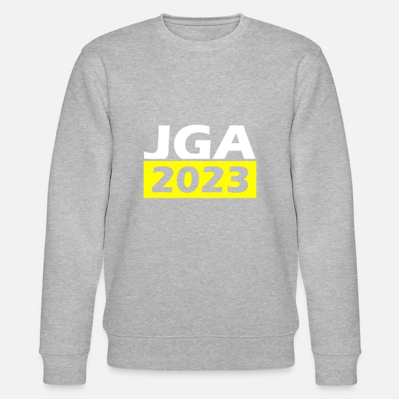 Jga 2023 Junggesellenabschied - Stanley/Stella Unisex Bio-Sweatshirt CHANGER  - Grau meliert