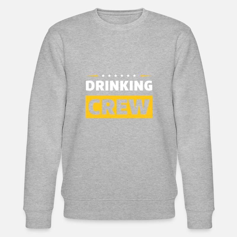 Drinking Crew - Stanley/Stella Unisex Bio-Sweatshirt CHANGER  - Grau meliert