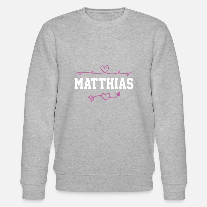 Matthias - Stanley/Stella Unisex Bio-Sweatshirt CHANGER  - Grau meliert