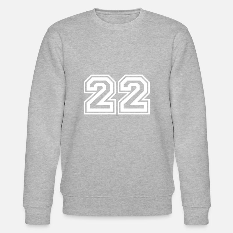 22 Numéro de numéro - Sweat bio CHANGER Stanley/Stella Unisexe - gris chiné
