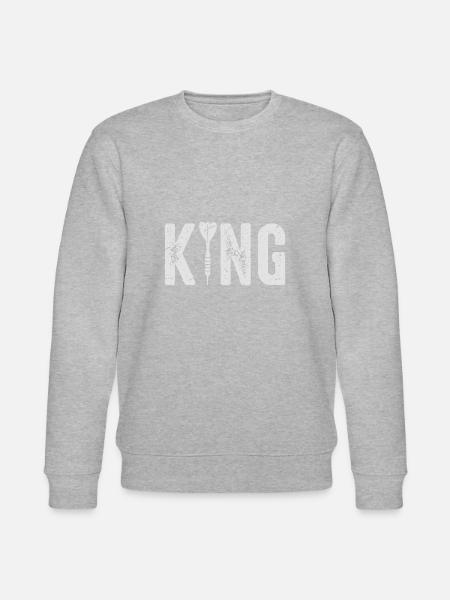 Darts King 180 Dart Trikot - Stanley/Stella Unisex Bio-Sweatshirt CHANGER - Grau meliert