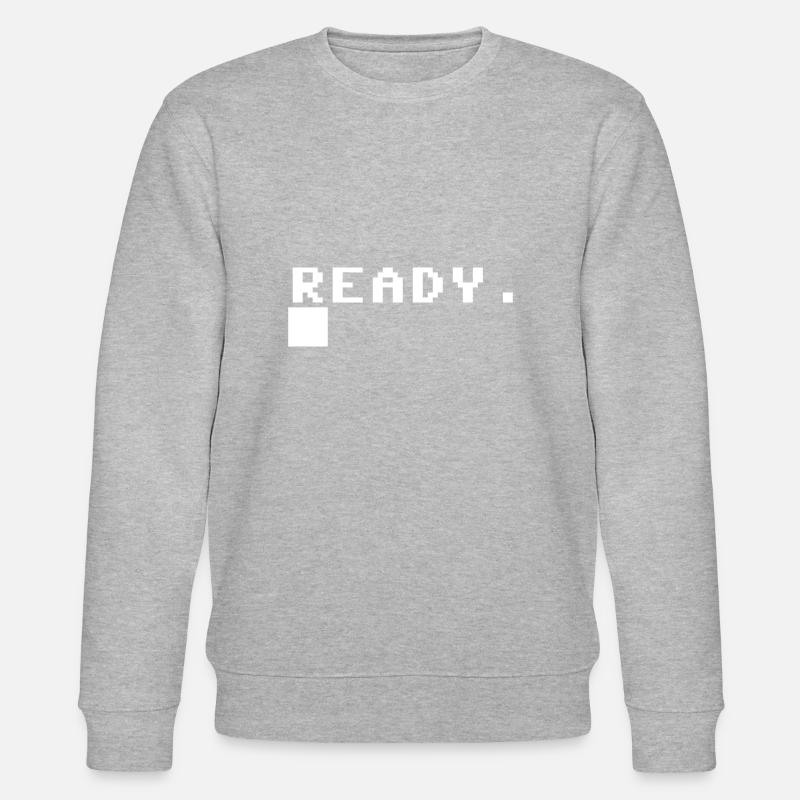 C64 ready - weiss - Stanley/Stella Unisex Bio-Sweatshirt CHANGER  - Grau meliert