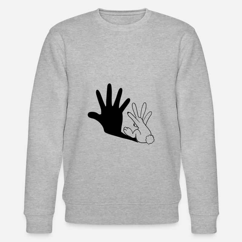 Drôle Sweet Rabbit Shadow - Sweat bio CHANGER Stanley/Stella Unisexe - gris chiné
