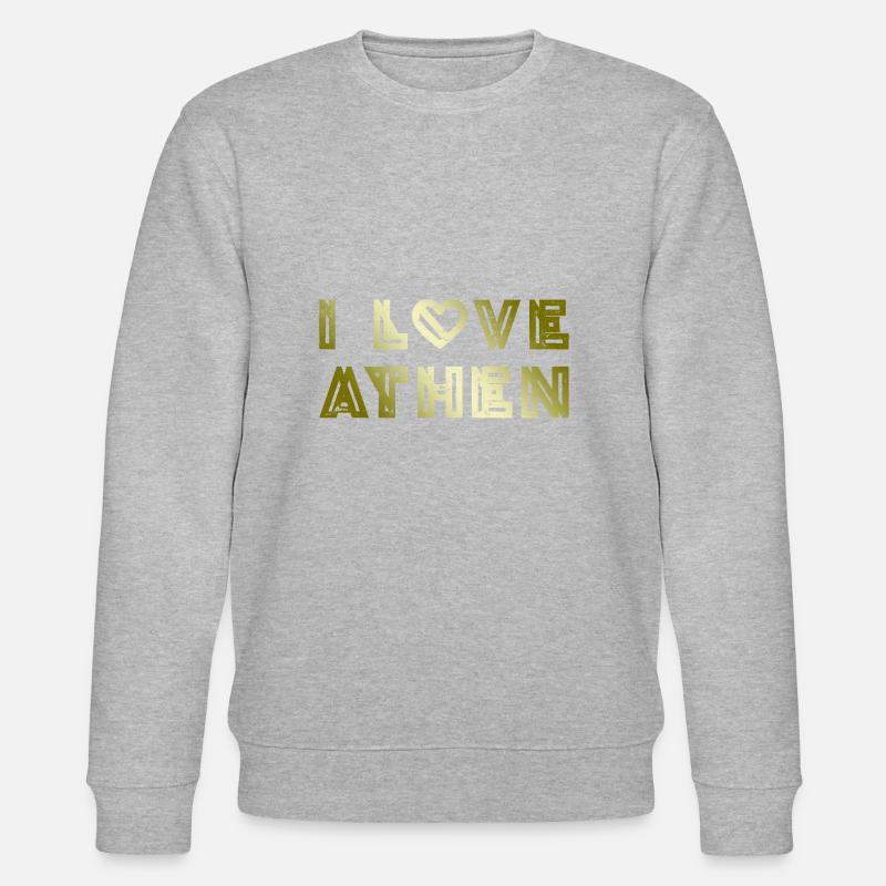 J’aime Athènes - Sweat bio CHANGER Stanley/Stella Unisexe - gris chiné