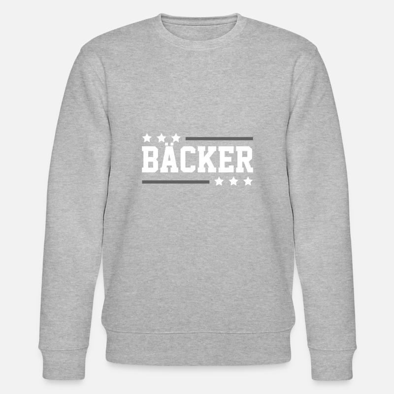 Bäcker Beruf - Stanley/Stella Unisex Bio-Sweatshirt CHANGER  - Grau meliert