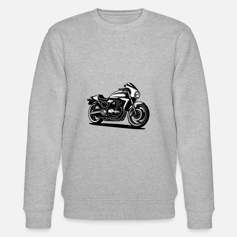 Motorrad Design - Stanley/Stella Unisex Bio-Sweatshirt CHANGER  - Grau meliert
