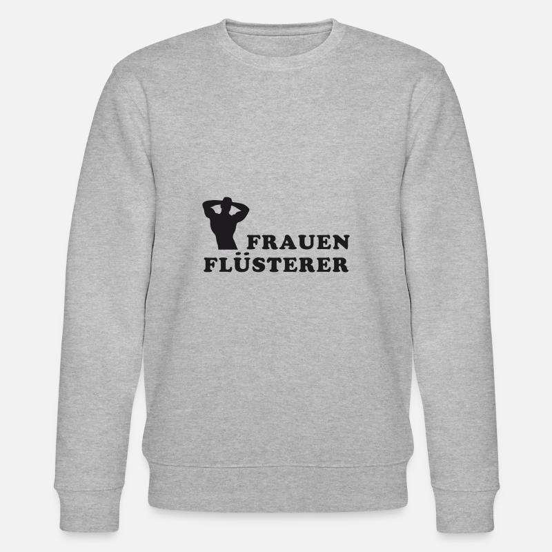 Frauen Flüsterer Mann Kerle - Stanley/Stella Unisex Bio-Sweatshirt CHANGER  - Grau meliert
