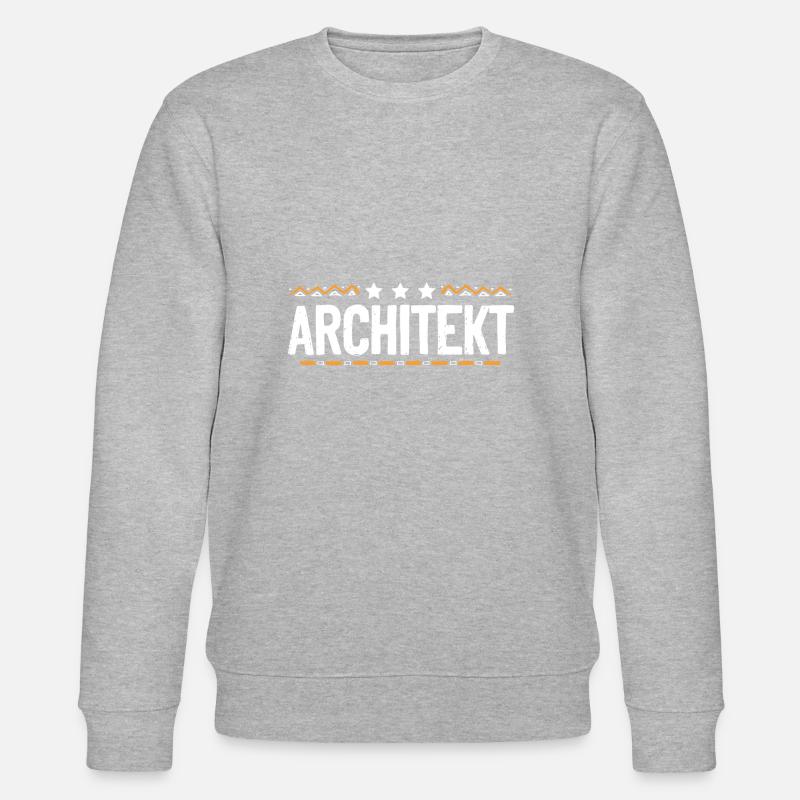 Architekt Beruf - Stanley/Stella Unisex Bio-Sweatshirt CHANGER  - Grau meliert