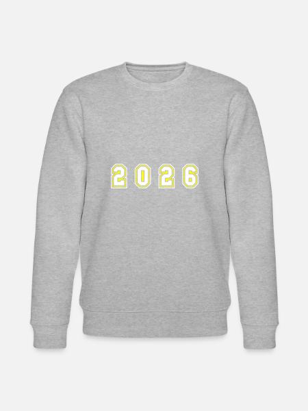 2026 Year Number - Stanley/Stella CHANGER Unisex Organic Sweatshirt - heather grey
