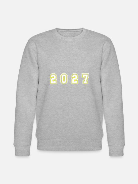 2027 year number - Stanley/Stella CHANGER Unisex Organic Sweatshirt - heather grey