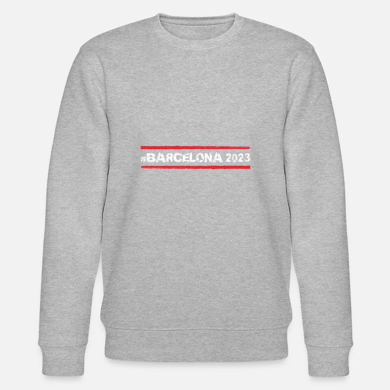 Barcelona 2023 - Stanley/Stella Unisex Bio-Sweatshirt CHANGER  - Grau meliert