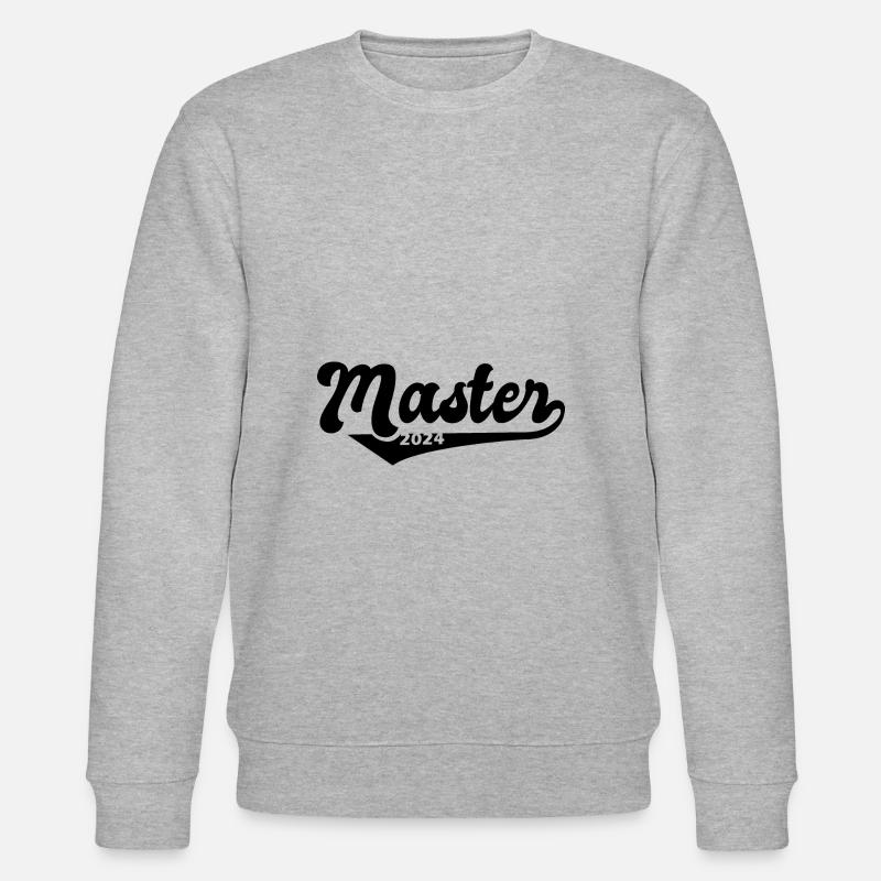 Master 2024 Masterabschluss Sponsion Absolvent - Stanley/Stella Unisex Bio-Sweatshirt CHANGER  - Grau meliert