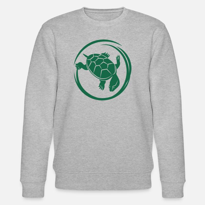 Schildkröte / Kriechtier - Reptilie - Stanley/Stella Unisex Bio-Sweatshirt CHANGER  - Grau meliert