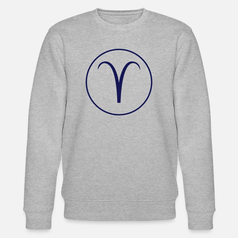 Widder sternzeichen! - Stanley/Stella Unisex Bio-Sweatshirt CHANGER  - Grau meliert