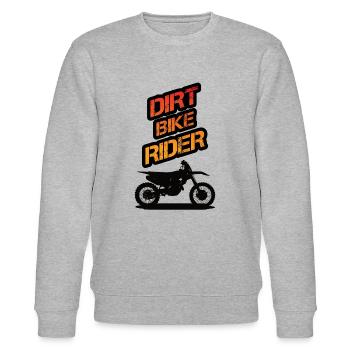 MotoCross Motorrad FMX MX SX Freeride MXGP - Stanley/Stella Unisex Bio-Sweatshirt CHANGER  - Grau meliert - Vorne - Nik (191cm) & Marisol (170cm)