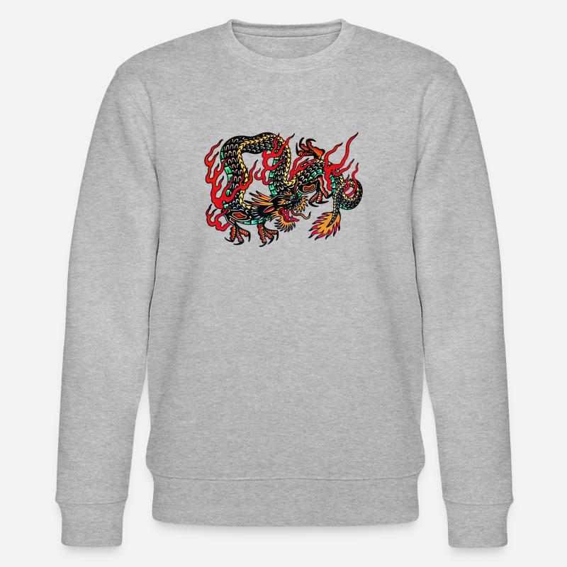 Dragon - Stanley/Stella CHANGER Unisex Organic Sweatshirt - heather grey
