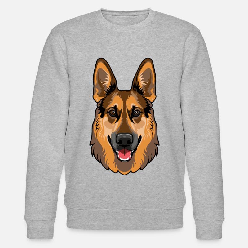 deutscher Schäferhund - Stanley/Stella Unisex Bio-Sweatshirt CHANGER  - Grau meliert