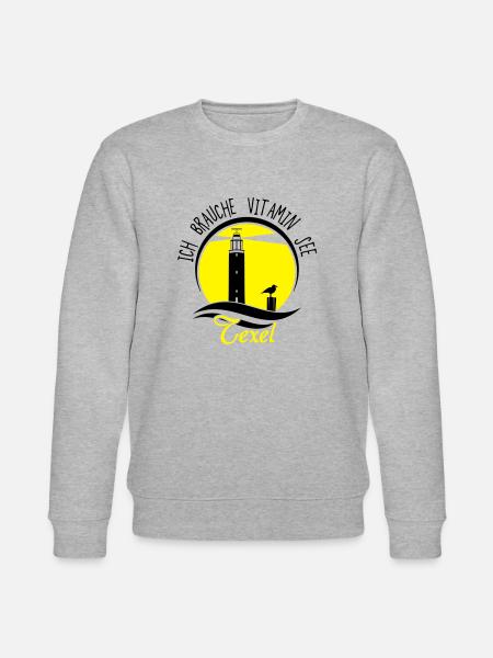 Vitamin See Texel_Leuchtt - Stanley/Stella Unisex Bio-Sweatshirt CHANGER - Grau meliert