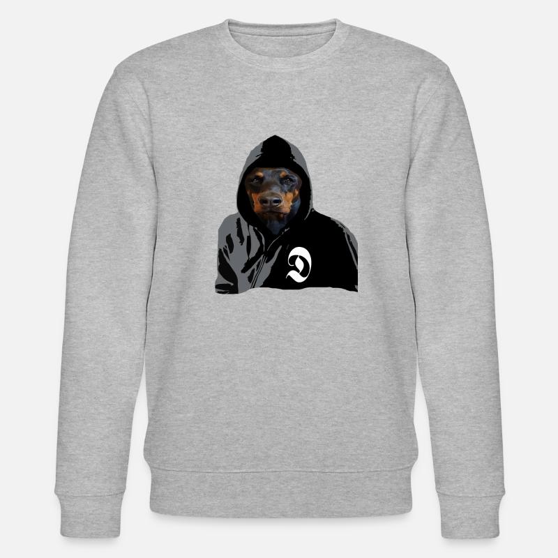 Doberman chien de race, Doberman - Sweat bio CHANGER Stanley/Stella Unisexe - gris chiné