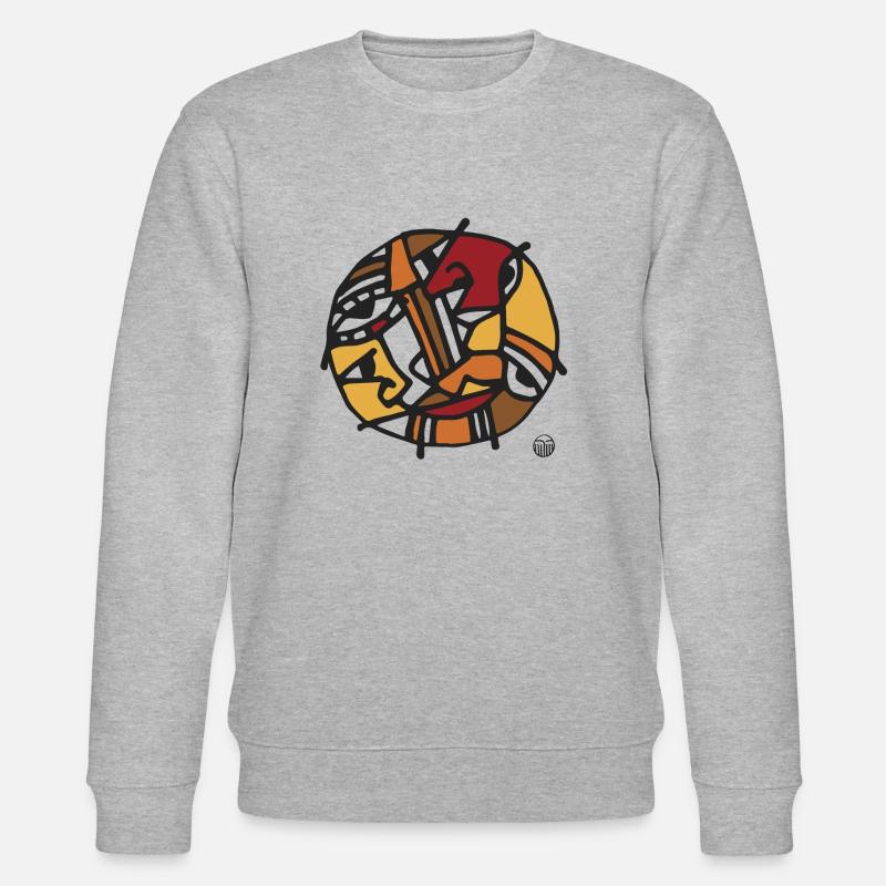 OCRIUM CIRCLE - Stanley/Stella Unisex Bio-Sweatshirt CHANGER  - Grau meliert