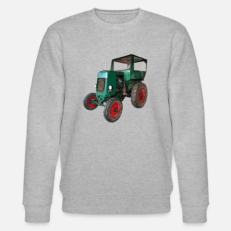 Activiste DDR du tracteur RS03 - Sweat bio CHANGER Stanley/Stella Unisexe - gris chiné