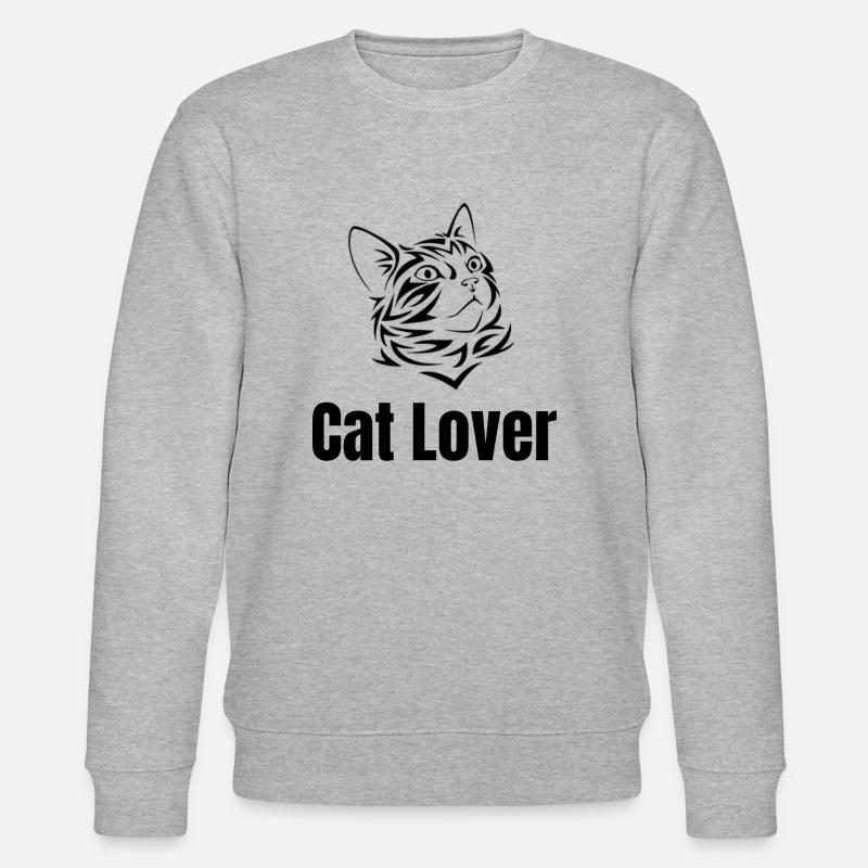 Cat Lover - Stanley/Stella Unisex Bio-Sweatshirt CHANGER  - Grau meliert