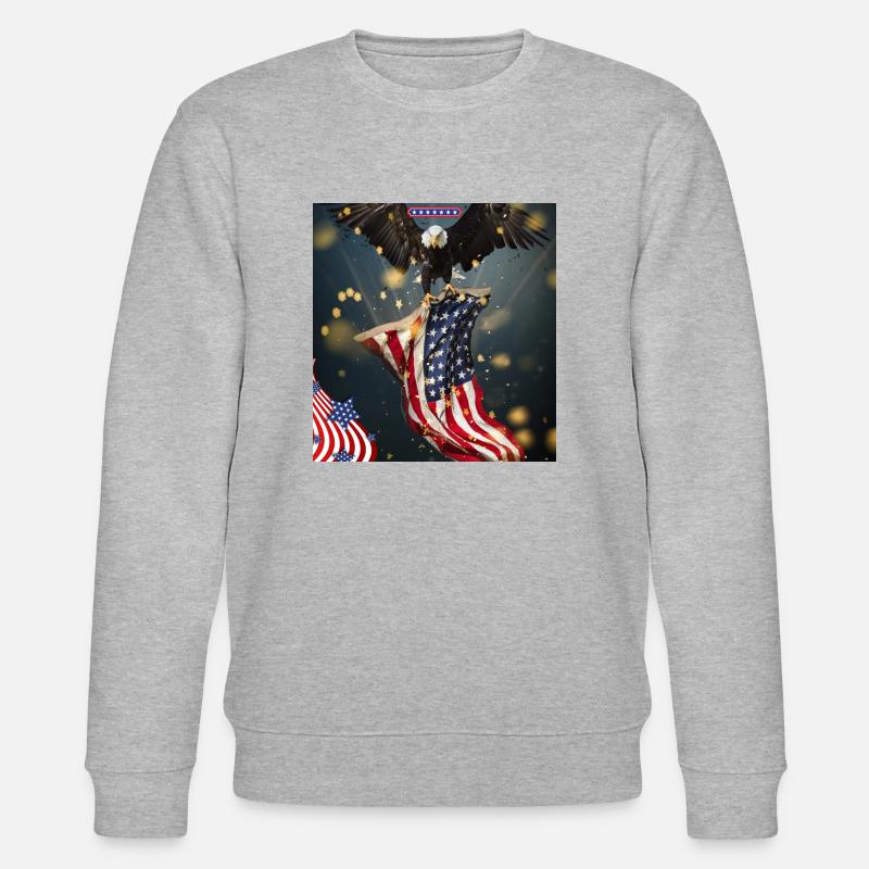 États-Unis, American Eagle - Sweat bio CHANGER Stanley/Stella Unisexe - gris chiné