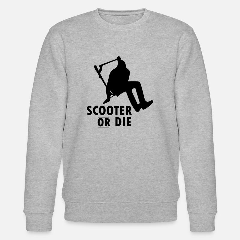 E-Scooter E-Roller Scooter - Stanley/Stella Unisex Bio-Sweatshirt CHANGER  - Grau meliert