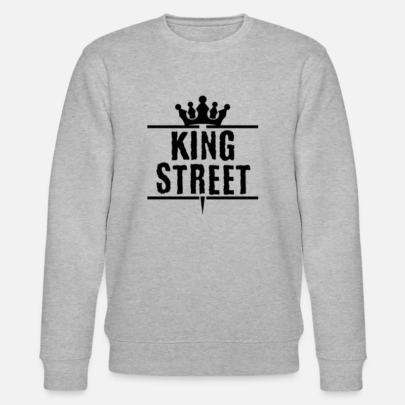 Couronne King Straße - Stanley/Stella Unisex Bio-Sweatshirt CHANGER  - Grau meliert