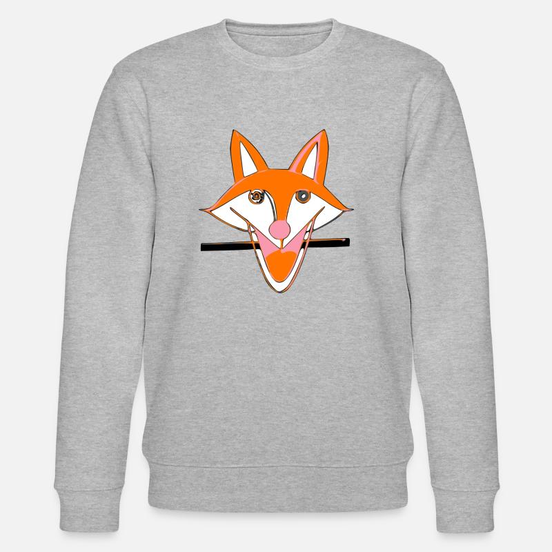 Le clin d'oeil du renard - Sweat bio CHANGER Stanley/Stella Unisexe - gris chiné