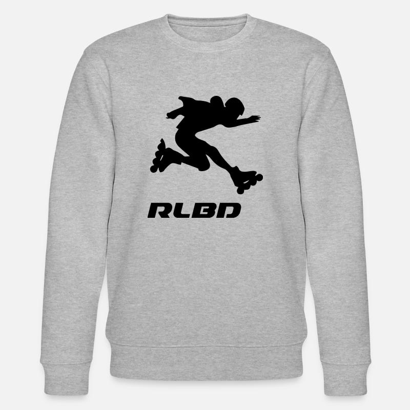 skater jump Rollerblader - Stanley/Stella Unisex Bio-Sweatshirt CHANGER  - Grau meliert