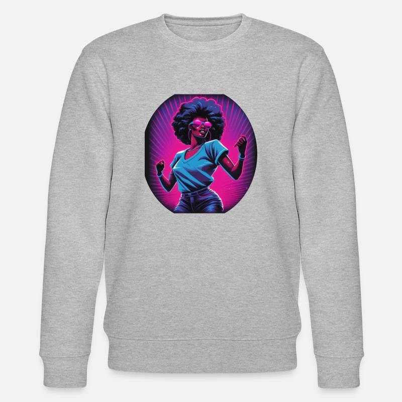 Feierndes Mädchen - Stanley/Stella Unisex Bio-Sweatshirt CHANGER  - Grau meliert