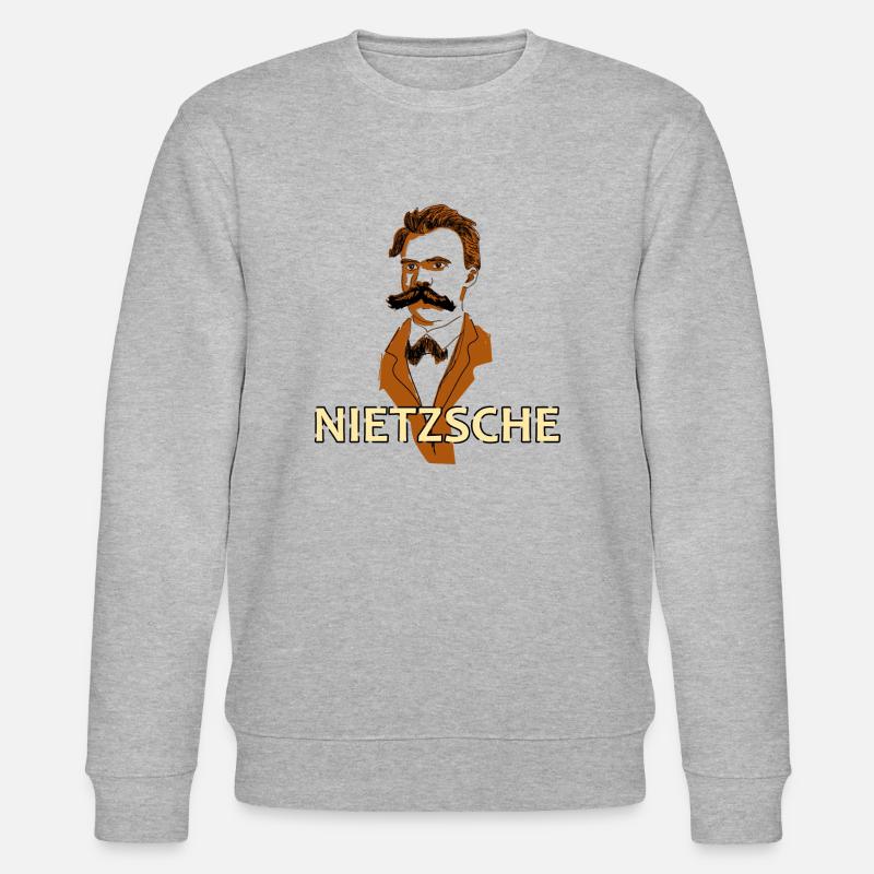 Nietzsche - Stanley/Stella Unisex Bio-Sweatshirt CHANGER  - Grau meliert