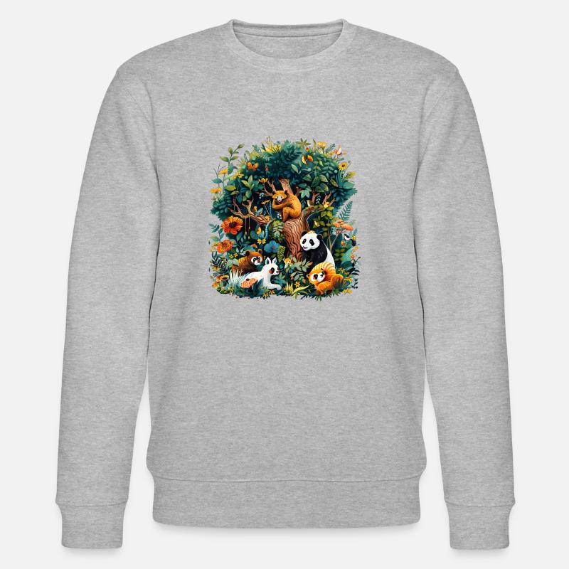 Biodiversity needs help - Stanley/Stella CHANGER Unisex Organic Sweatshirt - heather grey