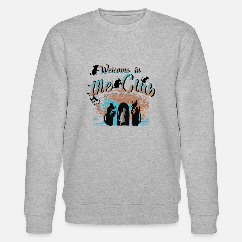 Rats Art Design 2 - Stanley/Stella Unisex Bio-Sweatshirt CHANGER  - Grau meliert