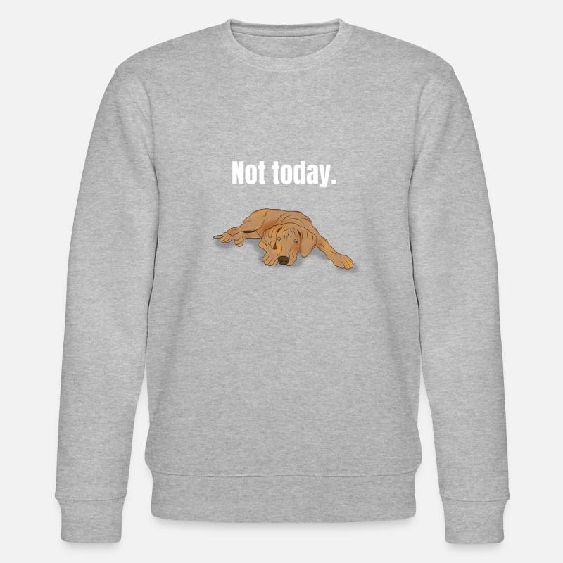 Rhodesian Ridgeback Gift - Stanley/Stella CHANGER Unisex Organic Sweatshirt - heather grey
