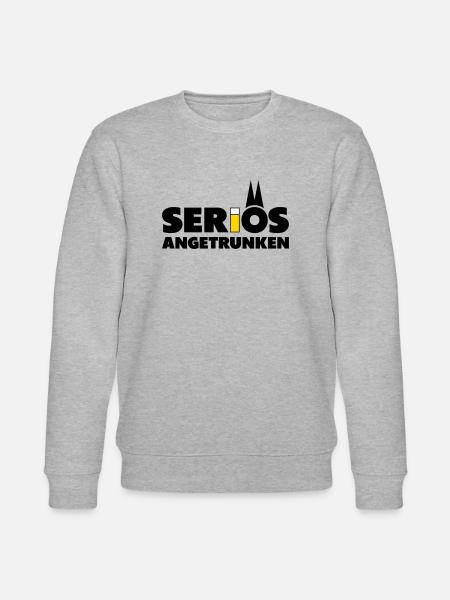 Seriös angetrunken mit Kölsch - Stanley/Stella Unisex Bio-Sweatshirt CHANGER - Grau meliert