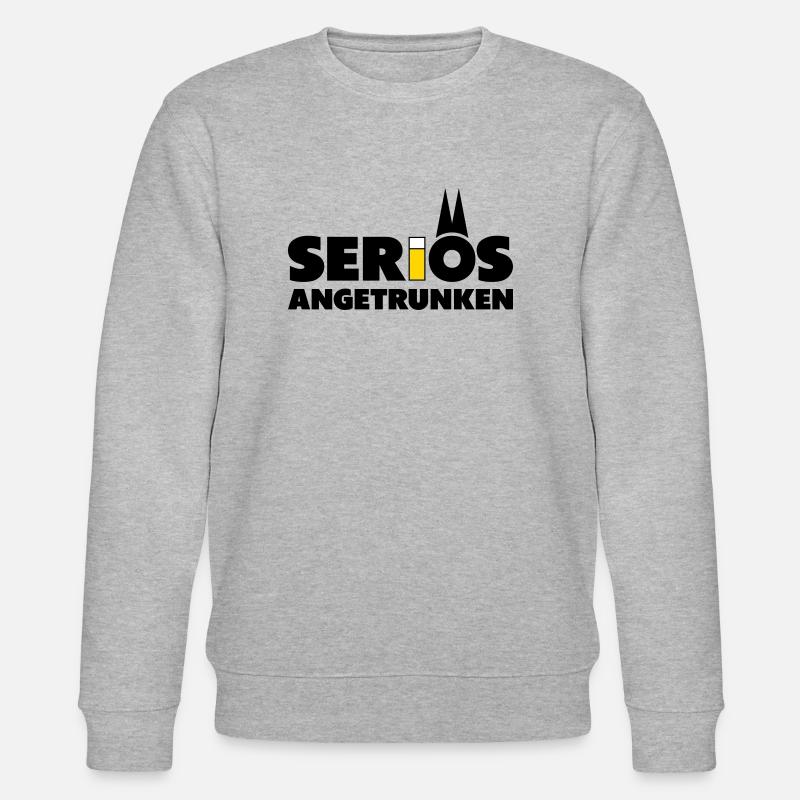 Seriös angetrunken mit Kölsch - Stanley/Stella Unisex Bio-Sweatshirt CHANGER  - Grau meliert