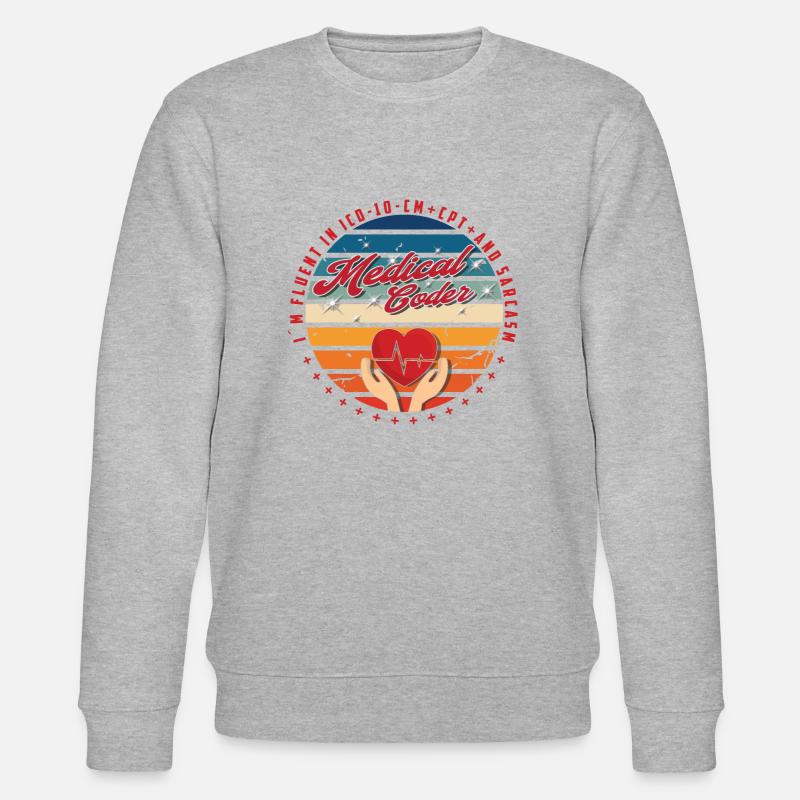 Medical Assistant - Medical Coder - Stanley/Stella CHANGER Unisex Organic Sweatshirt - heather grey