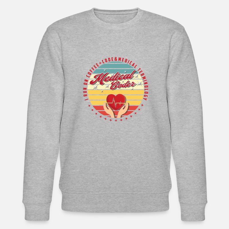 Medical Assistant - Medical Coder - Stanley/Stella CHANGER Unisex Organic Sweatshirt - heather grey