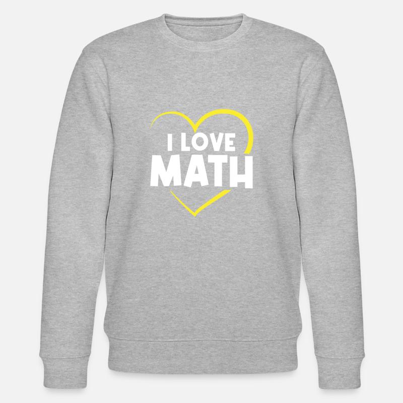 Ich liebe Mathe - Stanley/Stella Unisex Bio-Sweatshirt CHANGER  - Grau meliert