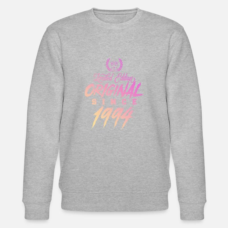 1994 édition limitée originale - Sweat bio CHANGER Stanley/Stella Unisexe - gris chiné