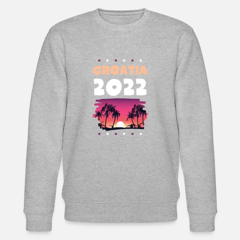 Croatia 2022 - Stanley/Stella Unisex Bio-Sweatshirt CHANGER  - Grau meliert