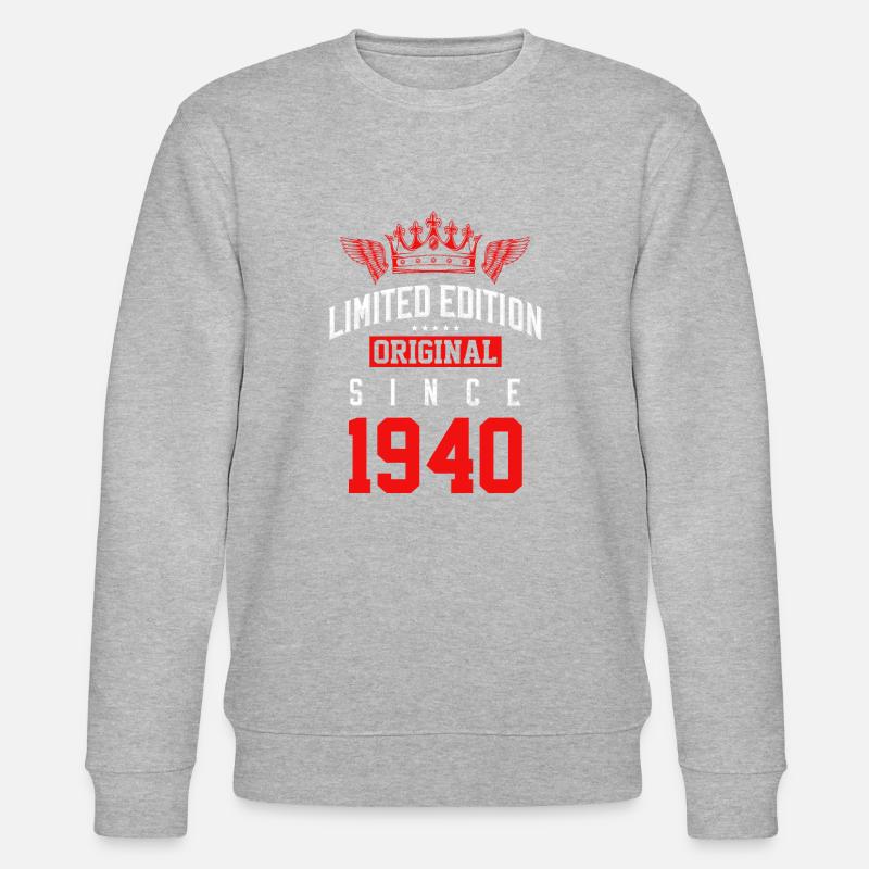 Édition limitée de 1940 - Sweat bio CHANGER Stanley/Stella Unisexe - gris chiné