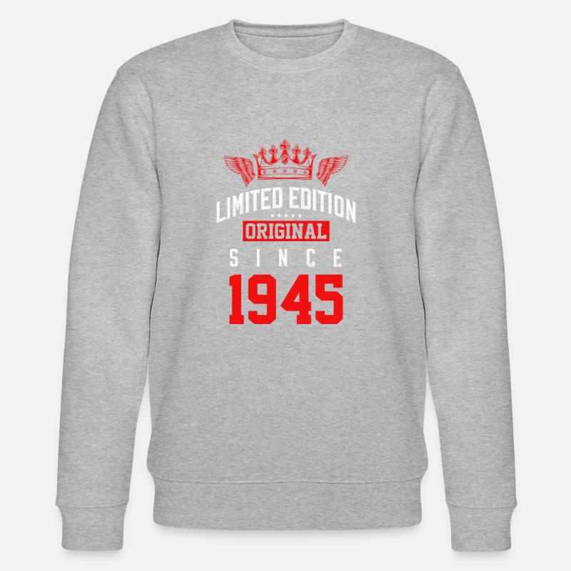 Édition limitée 1945 - Sweat bio CHANGER Stanley/Stella Unisexe - gris chiné
