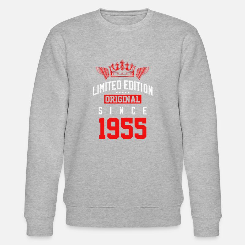 1955 limited edition - Stanley/Stella Unisex Bio-Sweatshirt CHANGER  - Grau meliert