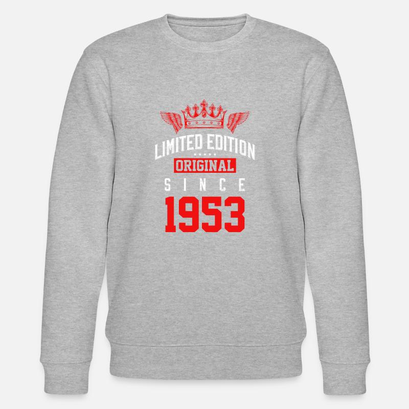 1953 limited edition - Stanley/Stella Unisex Bio-Sweatshirt CHANGER  - Grau meliert