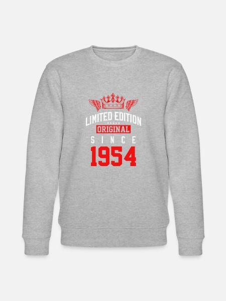 1954 limited edition - Stanley/Stella CHANGER Unisex Organic Sweatshirt - heather grey