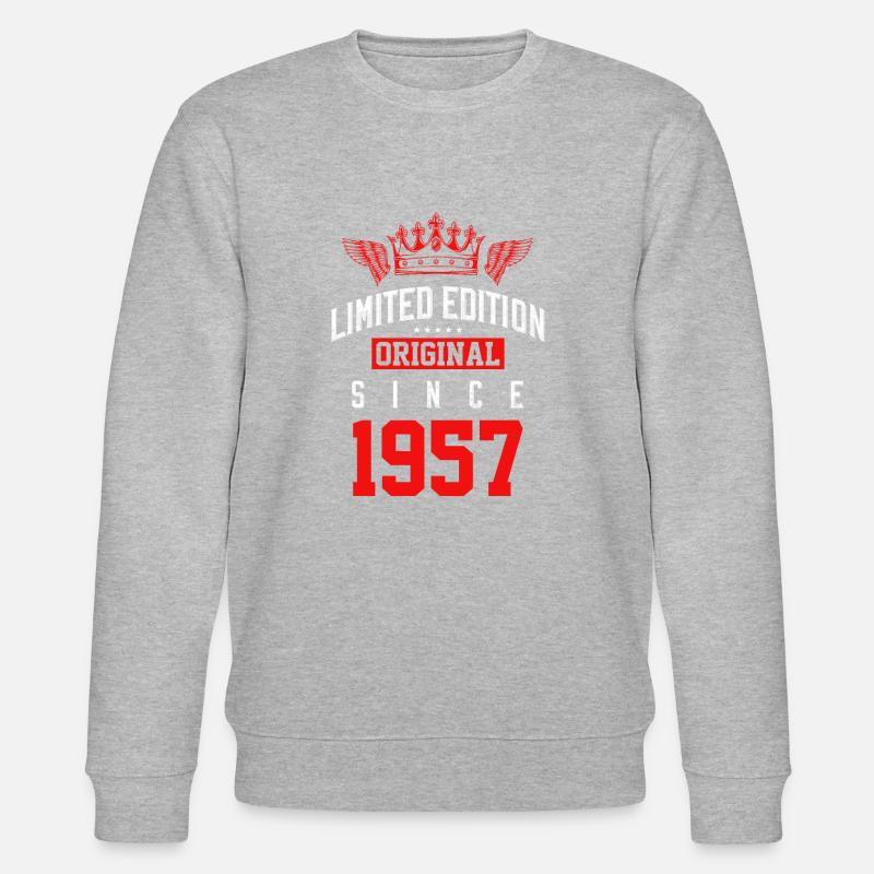 1957 limited edition - Stanley/Stella CHANGER Unisex Organic Sweatshirt - heather grey
