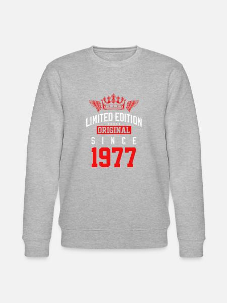 1977 limited edition - Stanley/Stella CHANGER Unisex Organic Sweatshirt - heather grey